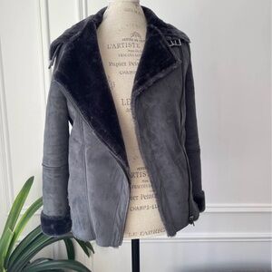 Ever new fur lining aviator jacket